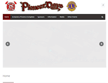 Tablet Screenshot of pioneerdays.com